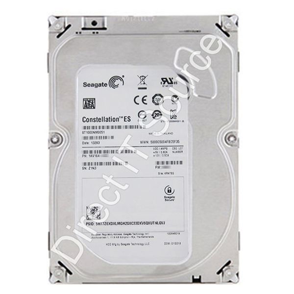 Seagate ST1000NM0051 - 1TB 7.2K SATA 6.0Gbps 3.5" 64MB Cache Hard Drive