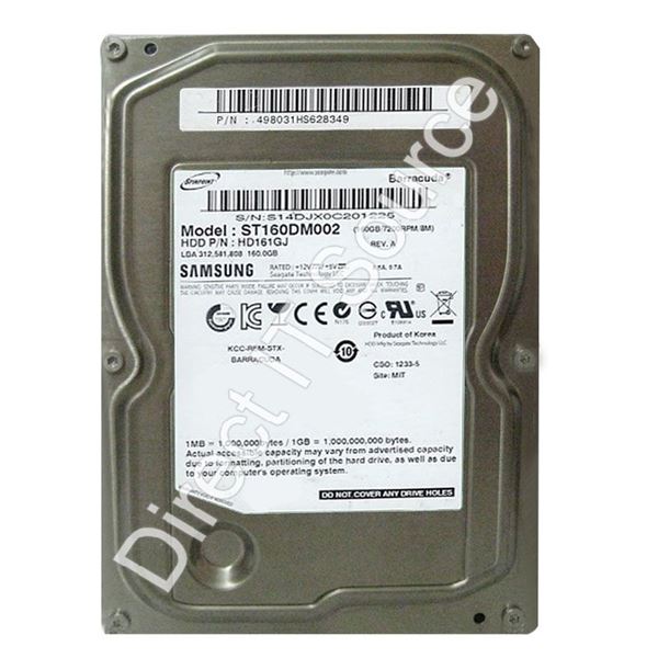 Seagate ST160DM002 - 160GB 7.2K SATA 3.5" 8MB Cache Hard Drive