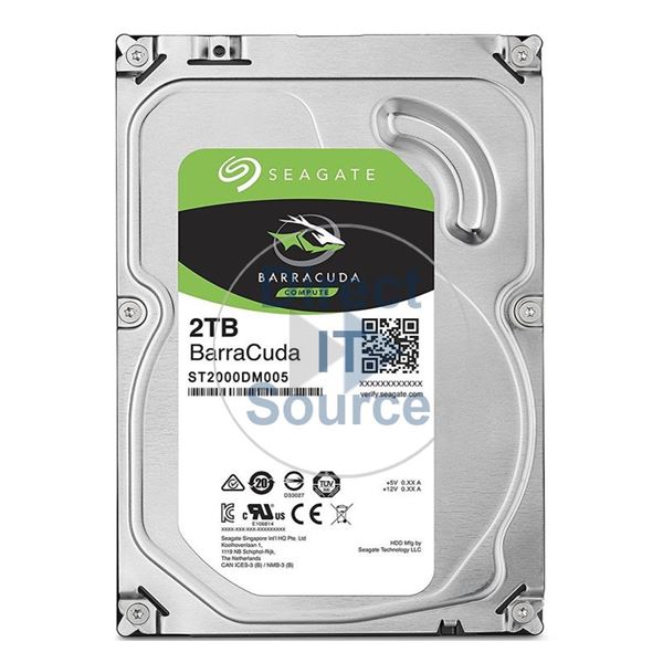 Seagate ST2000DM005 - 2TB 7.2K SATA 6.0Gbps 3.5" 256MB Cache Hard Drive