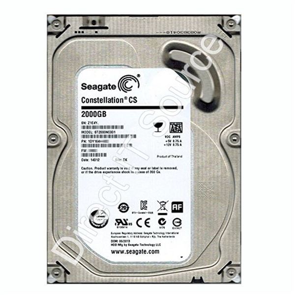 Seagate ST2000NC001 - 2TB 7.2K SATA 6.0Gbps 3.5" 64MB Cache Hard Drive