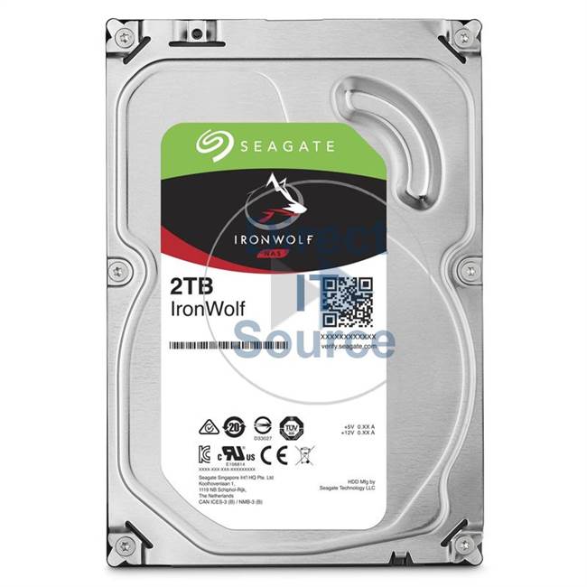 Seagate ST2000VNA04 - IronWolf 2TB 5900RPM 3.5Inch SATA 6GBPS 64MB Hard Drive