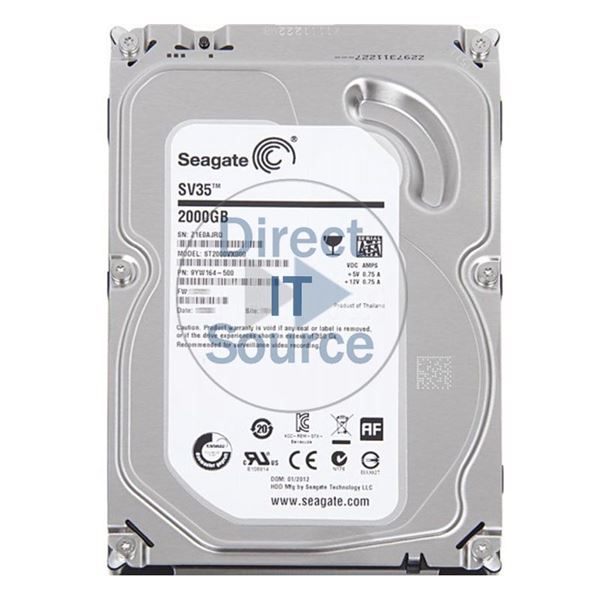 Seagate ST2000VX000 - 2TB 7.2K SATA 6.0Gbps 3.5" 64MB Cache Hard Drive
