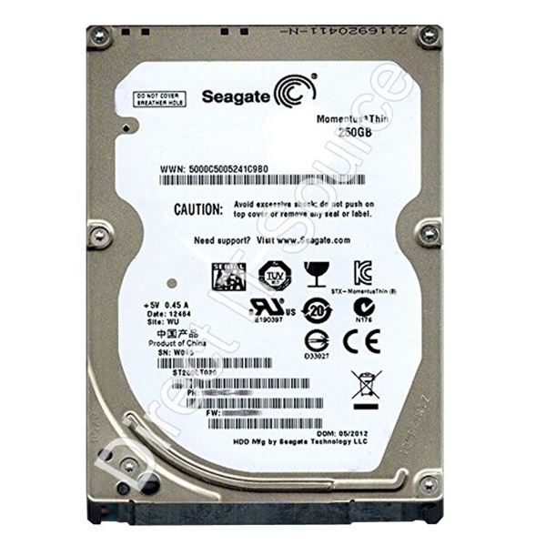 Seagate ST250LT020 - 250GB 5.4K SATA 3.0Gbps 2.5" 8MB Cache Hard Drive