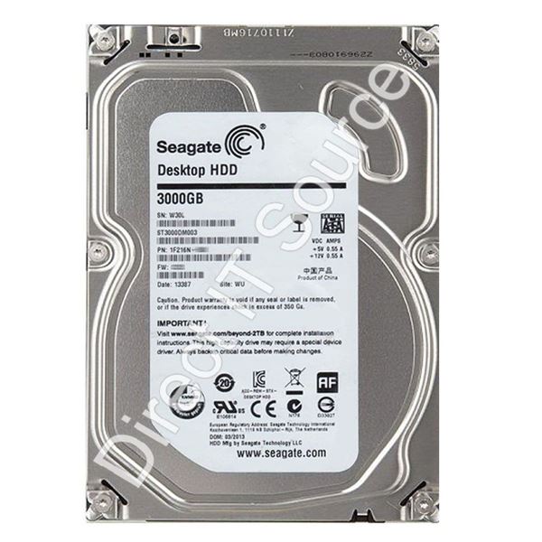 Seagate ST3000DM003 - 3TB 5.9K SATA 6.0Gbps 3.5" 64MB Cache Hard Drive