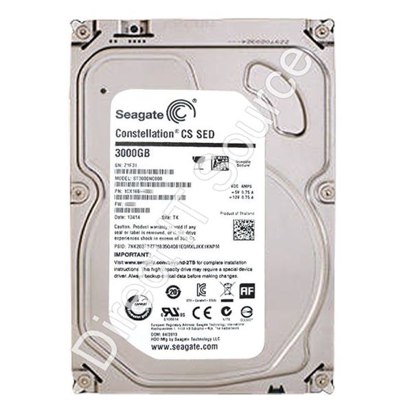 Seagate ST3000NC000 - 3TB 7.2K SATA 6.0Gbps 3.5" 64MB Cache Hard Drive