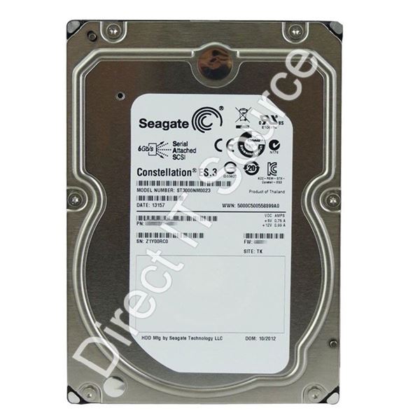 Seagate ST3000NM0023 - 3TB 7.2K SAS 6.0Gbps 3.5" 128MB Cache Hard Drive