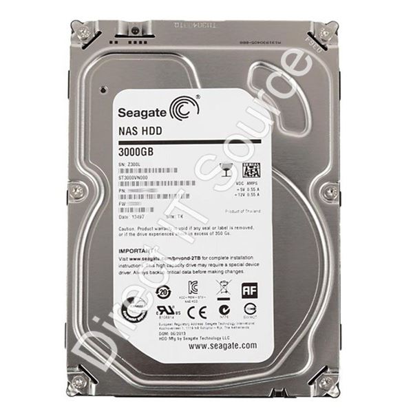 Seagate ST3000VN000 - 3TB 5.9K SATA 6.0Gbps 3.5" 64MB Cache Hard Drive