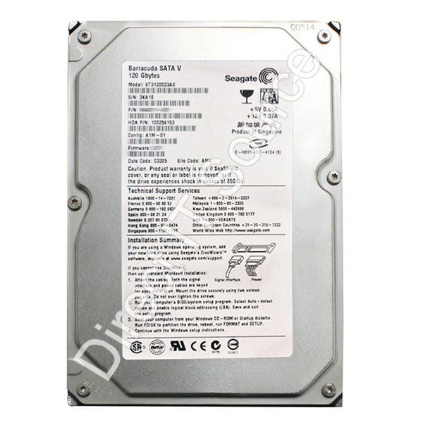 Seagate ST3120023AS - 120GB 7.2K SATA 1.5Gbps 3.5" 8MB Cache Hard Drive