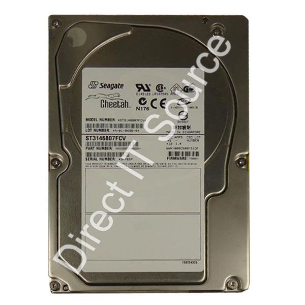 Seagate ST3146807FCV - 146.8GB 10K 40-PIN Fibre Channel 2.0Gbps 3.5" 16MB Cache Hard Drive