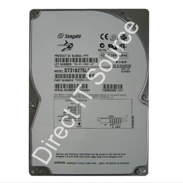 Seagate ST318275LC - 18.2GB 7.2K 80-PIN Ultra2-SCSI 3.5" 1MB Cache Hard Drive