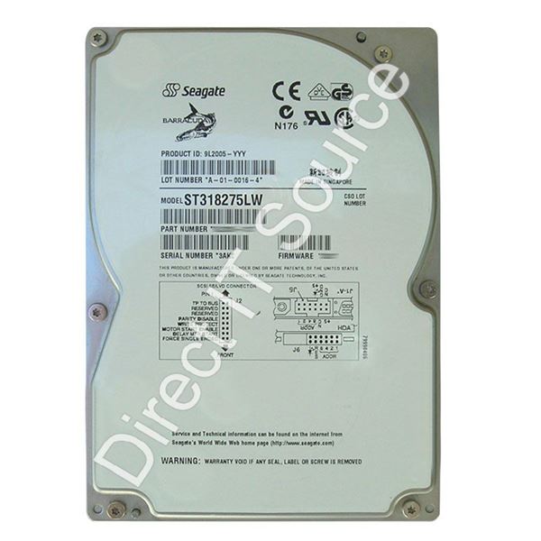 Seagate ST318275LW - 18.2GB 7.2K 68-PIN SCSI 3.5" 1MB Cache Hard Drive