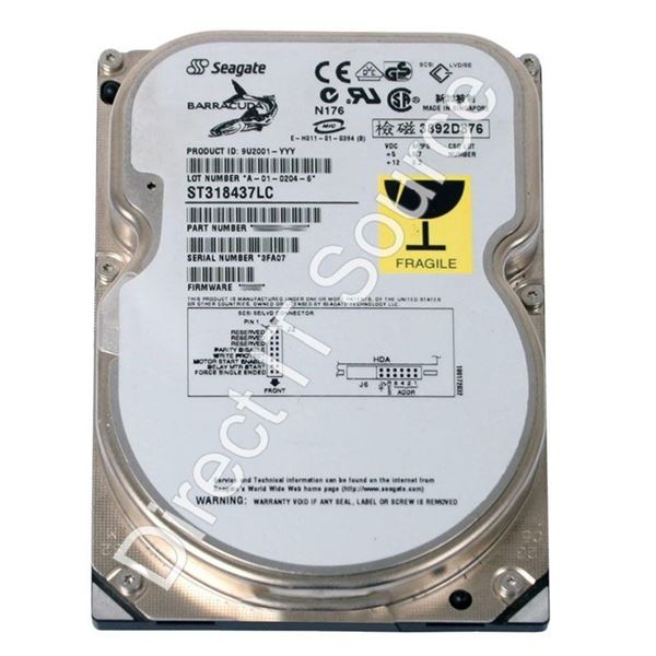 Seagate ST318437LC - 18.4GB 7.2K 80-PIN Ultra-160 SCSI 3.5" 2MB Cache Hard Drive