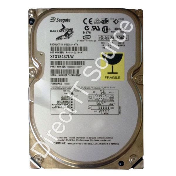 Seagate ST318437LW - 18.4GB 7.2K 68-PIN Ultra-160 SCSI 3.5" 2MB Cache Hard Drive