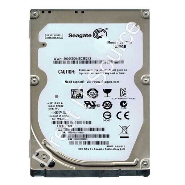 Seagate ST320LT022 - 320GB 5.4K SATA 3.0Gbps 2.5" 8MB Cache Hard Drive