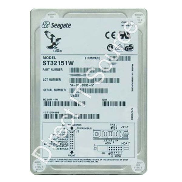Seagate ST32151W - 2.1GB 5.4K 68-PIN Fast SCSI 3.5" 512KB Cache Hard Drive