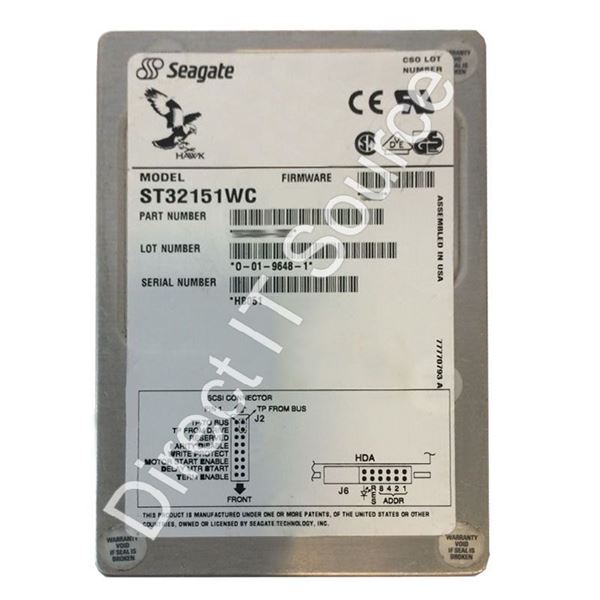 Seagate ST32151WC - 2.1GB 5.4K 80-PIN Fast Wide SCSI 3.5" 512KB Cache Hard Drive