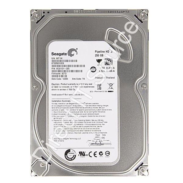 Seagate ST3250312CS - 250GB 5.9K SATA 3.0Gbps 3.5" 8MB Cache Hard Drive