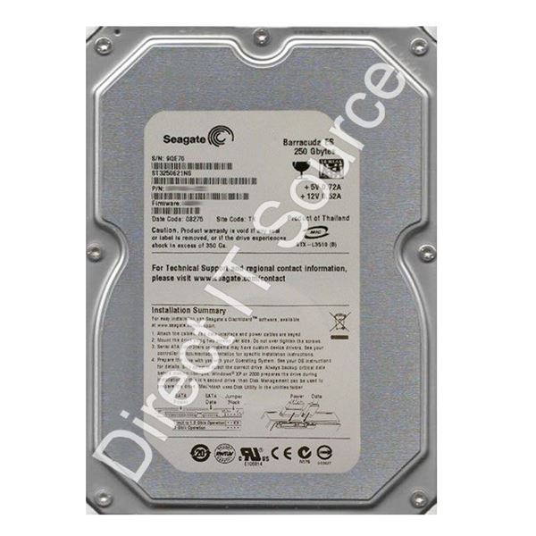 Seagate ST3250621NS - 250GB 7.2K SATA 3.0Gbps 3.5" 16MB Cache Hard Drive