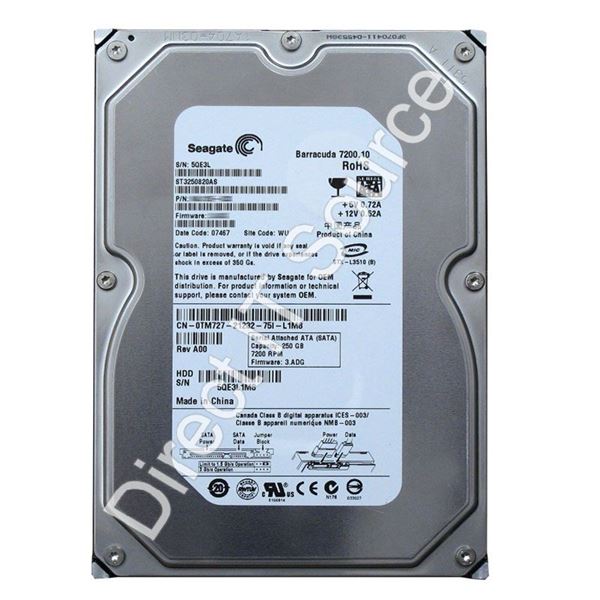 Seagate ST3250820AS - 250GB 7.2K SATA 3.0Gbps 3.5" 8MB Cache Hard Drive