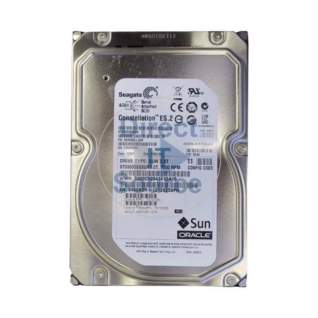 ST33000SSSUN3.0T Sun - 3TB 7.2K SAS 3.5" Cache Hard Drive