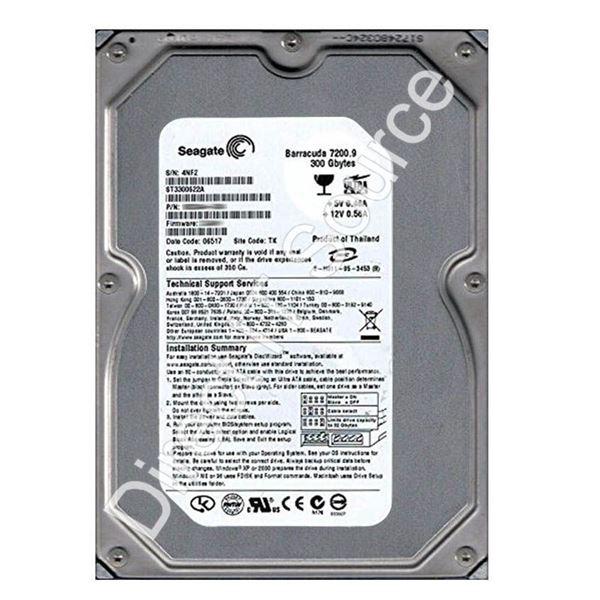 Seagate ST3300622A - 300GB 7.2K Ultra-ATA/100 3.5" 16MB Cache Hard Drive
