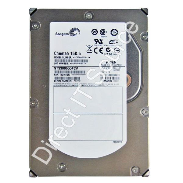 Seagate ST3300655FCV - 300GB 15K 40-PIN Fibre Channel 4.0Gbps 3.5" 16MB Cache Hard Drive