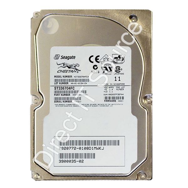 Seagate ST336704FC - 36.7GB 10K 40-PIN Fibre Channel 2.0Gbps 3.5" 4MB Cache Hard Drive