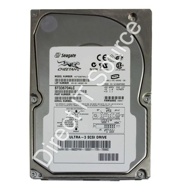 Seagate ST336704LC - 36.7GB 10K 80-PIN Ultra-160 SCSI 3.5" 4MB Cache Hard Drive