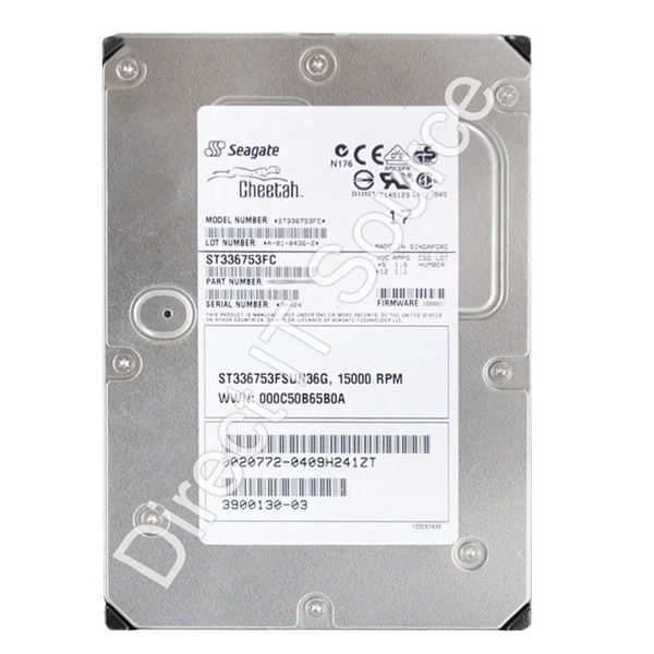Seagate ST336753FC - 36.7GB 15K 40-PIN Fibre Channel 2.0Gbps 3.5" 8MB Cache Hard Drive
