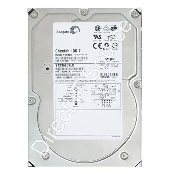 Seagate ST336807LC - 36GB 10K 80-PIN Ultra-320 SCSI 3.5" 8MB Cache Hard Drive