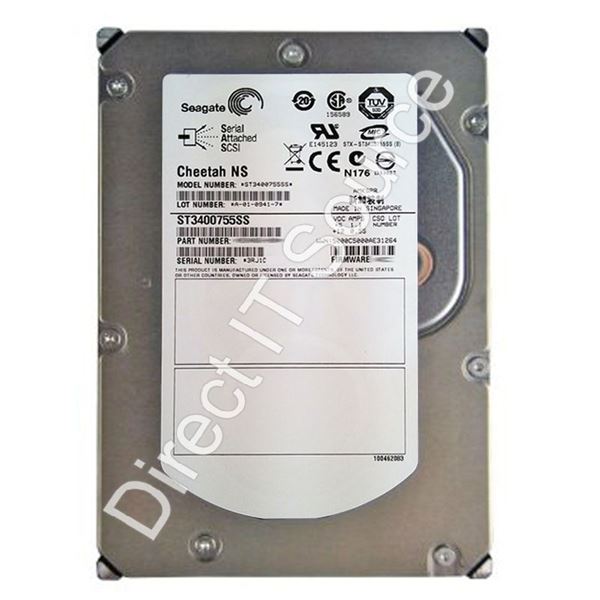 Seagate ST3400755SS - 400GB 10K SAS 3.0Gbps  3.5" 16MB Cache Hard Drive