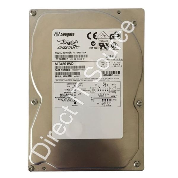 Seagate ST34501WD - 4.5GB 10K 68-PIN Ultra2-Wide SCSI 3.5" 512KB Cache Hard Drive