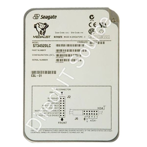 Seagate ST34520LC - 4.5GB 7.2K 80-PIN SCSI 3.5" 512KB Cache Hard Drive