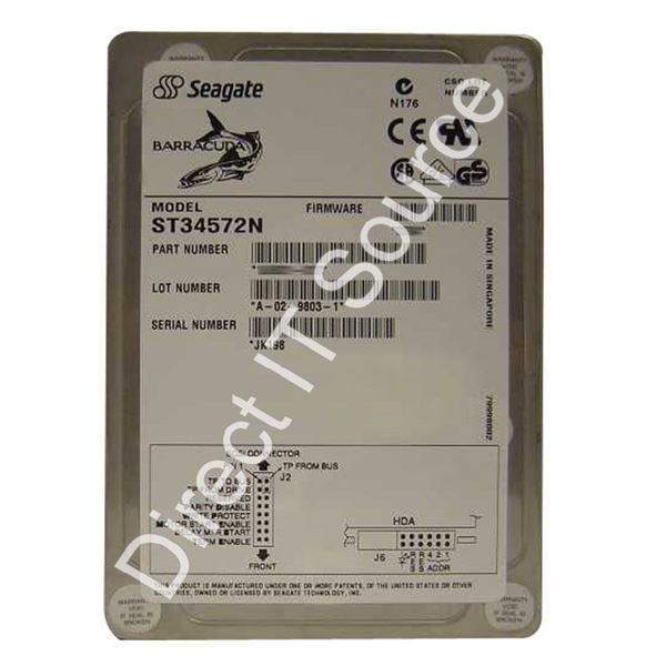 Seagate ST34572N - 4.5GB 7.2K 50-PIN Ultra SCSI 3.5" 512KB Cache Hard Drive