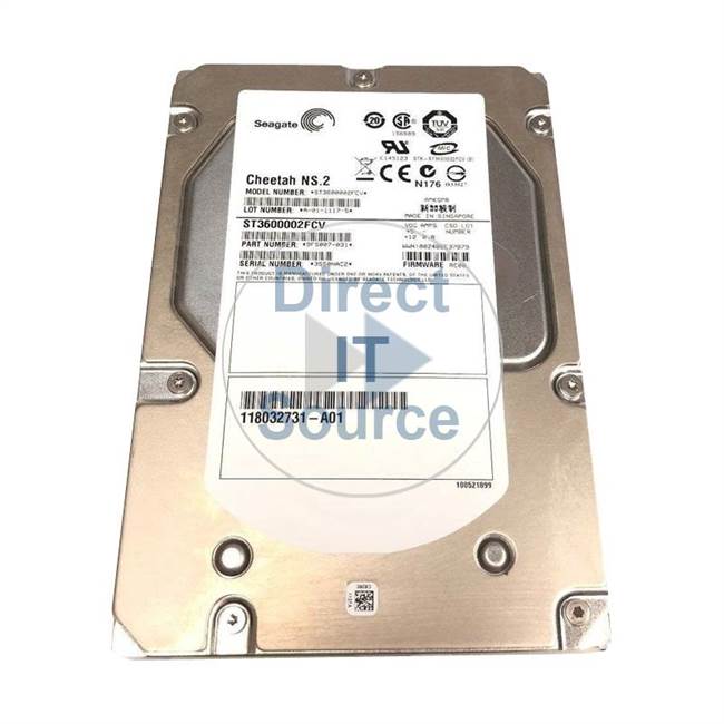 ST3600002FCV Seagate - 600GB 10K Fibre Channel 3.5" 16MB Cache Hard Drive