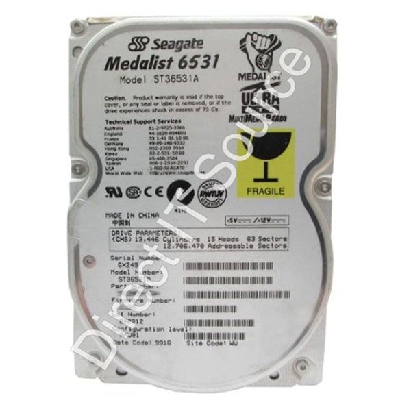 Seagate ST36531A - 6.5GB 5.4K Ultra-ATA/33 3.5" 128KB Cache Hard Drive