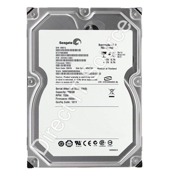 Seagate ST3750630SS - 750GB 7.2K SAS 3.0Gbps  3.5" 16MB Cache Hard Drive