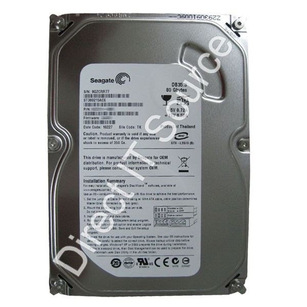 Seagate ST380215ACE - 80GB 7.2K Ultra-ATA/100 3.5" 2MB Cache Hard Drive