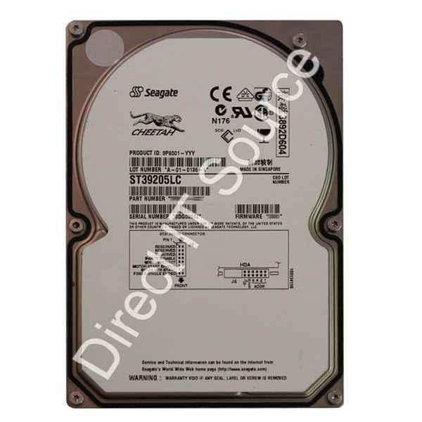 Seagate ST39205LC - 9.17GB 10K 80-PIN Ultra-160 SCSI 3.5" 4MB Cache Hard Drive