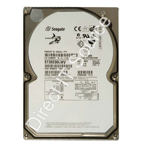 Seagate ST39236LWV - 9.18GB 7.2K 68-PIN Ultra-160 SCSI 3.5" 4MB Cache Hard Drive