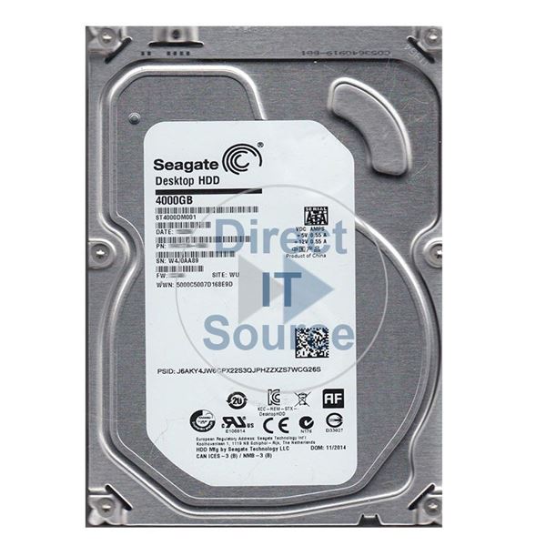 Seagate ST4000DM001 - 4TB 5.9K SATA 3.5" 128MB Cache Hard Drive