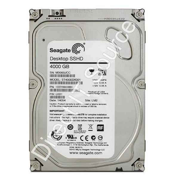 Seagate ST4000DX001 - 4TB 5.9K SATA 6.0Gbps 3.5" 64MB Cache Hard Drive