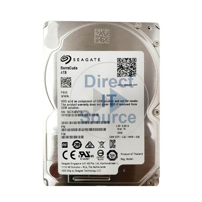 Seagate ST4000LM000 - BarraCuda 4TB 5400RPM 2.5Inch SATA 6GBPS 128MB Hard Drive