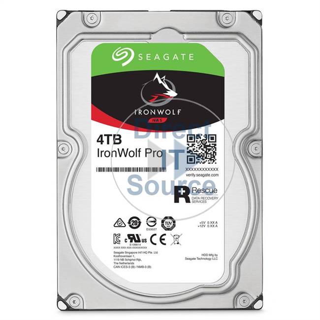 Seagate ST4000NEB025 - IronWolf Pro 4TB 7200RPM 3.5Inch SATA 6GBPS 128MB Hard Drive