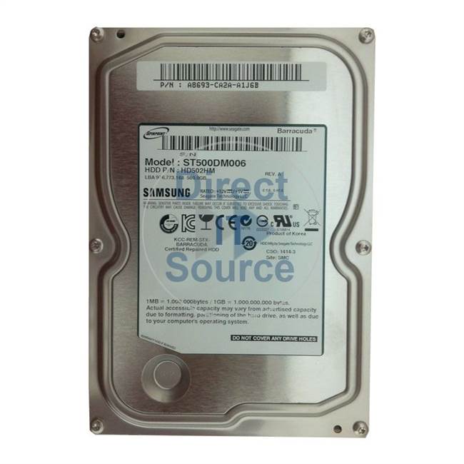 ST500DM006 Seagate - 500GB 7.2K SATA Cache Hard Drive