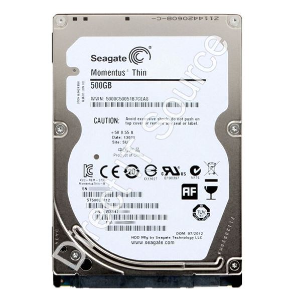 Seagate ST500LT012 - 500GB 5.4K SATA 3.0Gbps 2.5" 16MB Cache Hard Drive