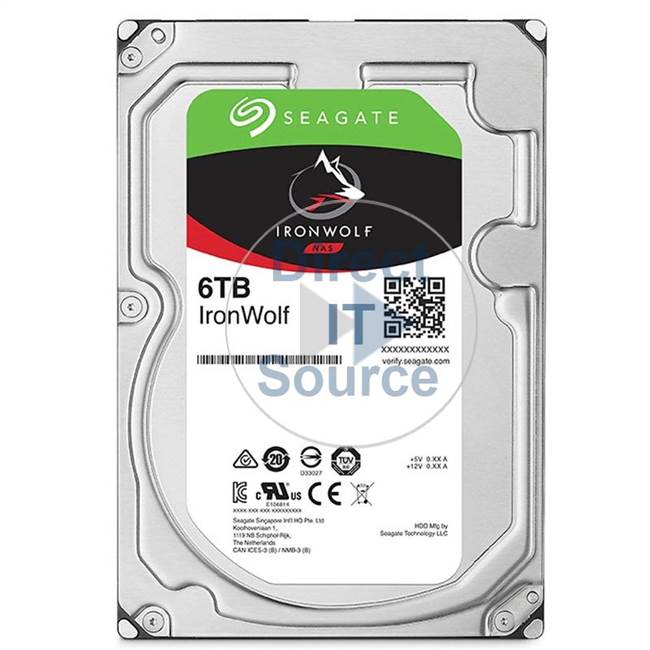 Seagate ST6000VNA041 - IronWolf 6TB 7200RPM 3.5Inch SATA 6GBPS 128MB Hard Drive