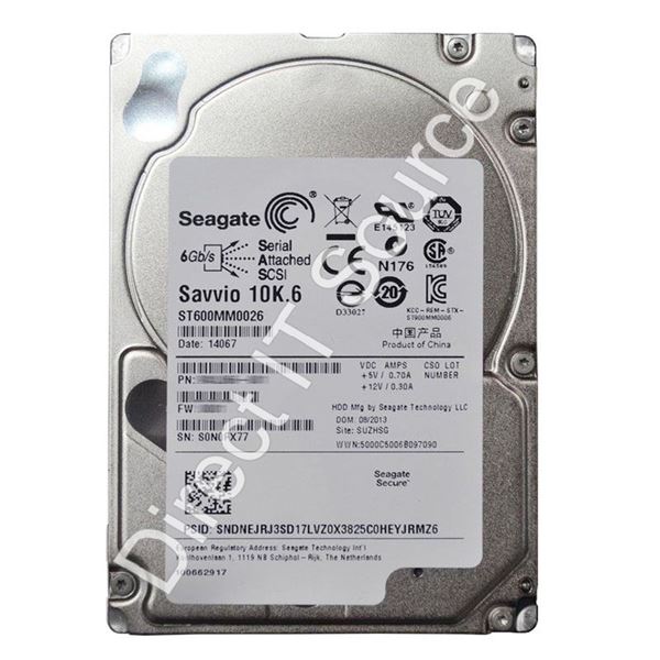 Seagate ST600MM0026 - 600GB 10K SAS 6.0Gbps  2.5" 64MB Cache Hard Drive