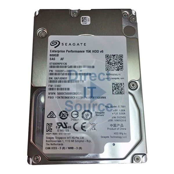 Seagate ST600MP0136 - 600GB 15K SAS 12.0Gbps 2.5" 256MB Cache Hard Drive