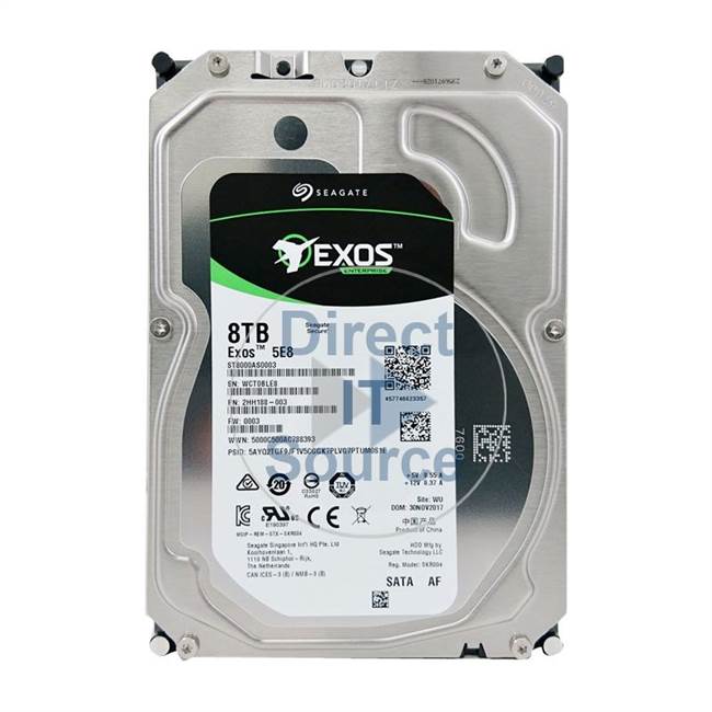 Seagate ST8000AS0003 - 8TB 5.4K SATA 3.5" Hard Drive